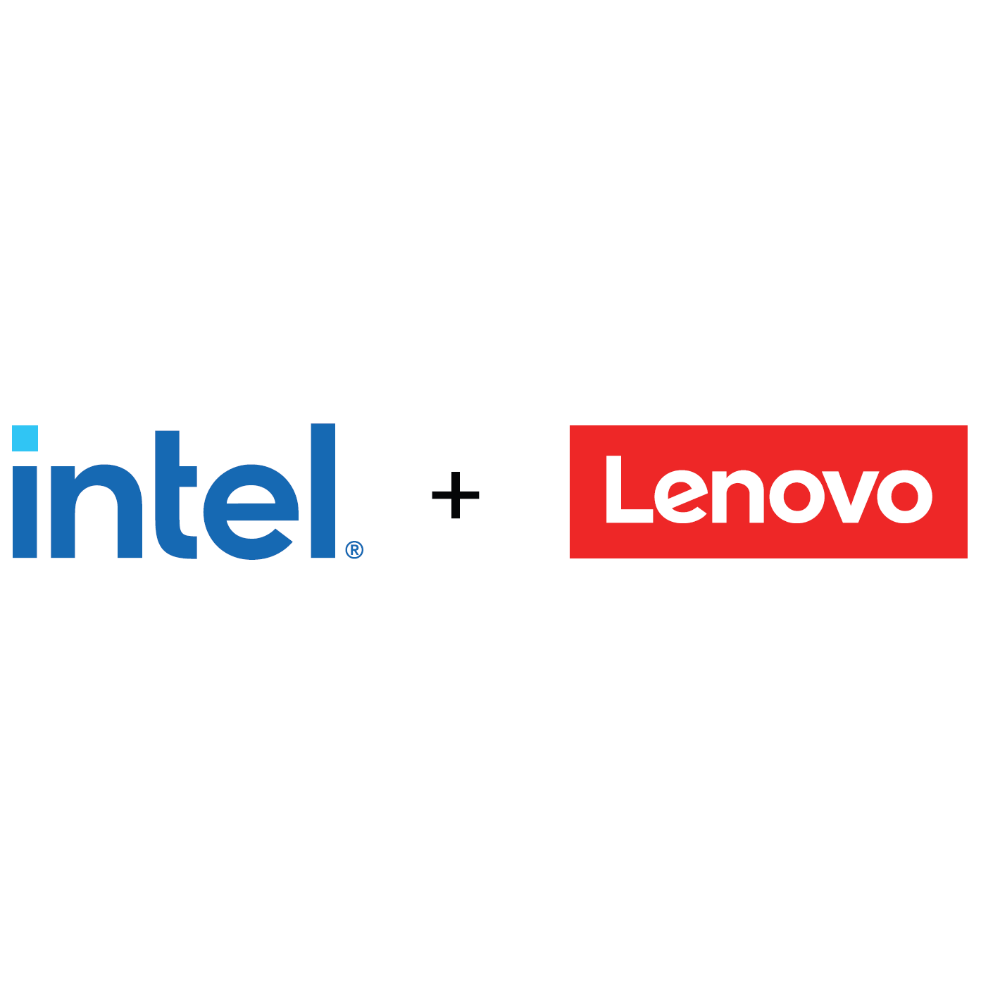 Lenovo + Intel Brand Logos